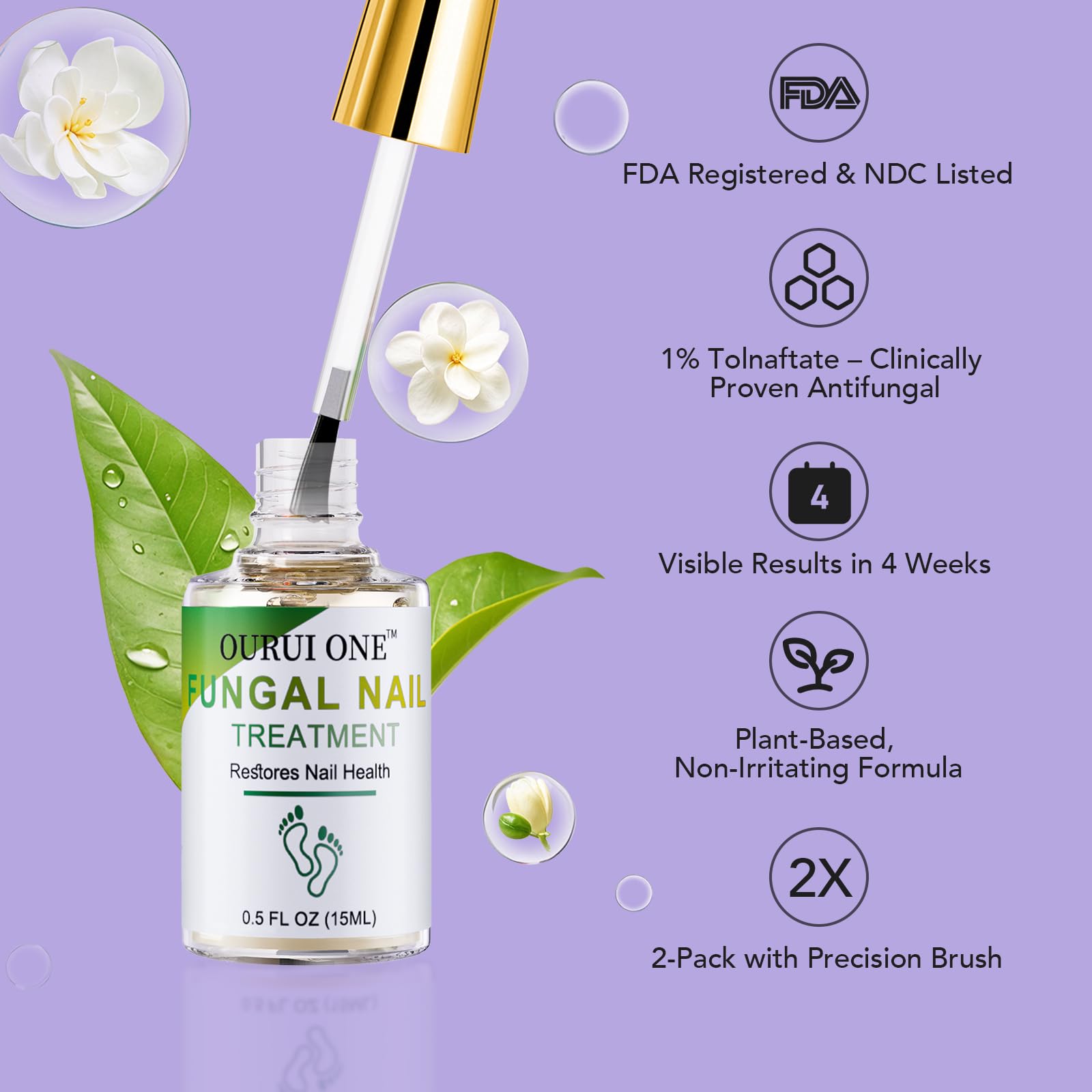 ourui one tube-application on nail demonstrates direct topical application for nails