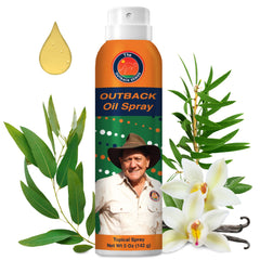 Ingredients and bottle design for Outback Series Original Oil Spray