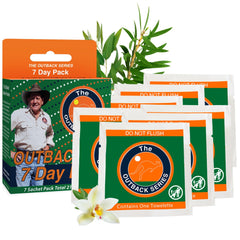 Outback Series Original Oil Towelettes packaging front – 7 Day Pack