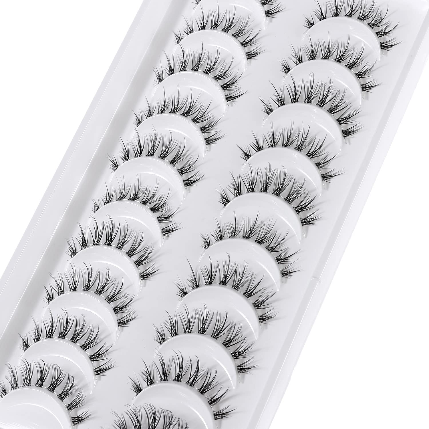 outopen anime lashes with invisible clear band blend seamlessly for vivid eyes.