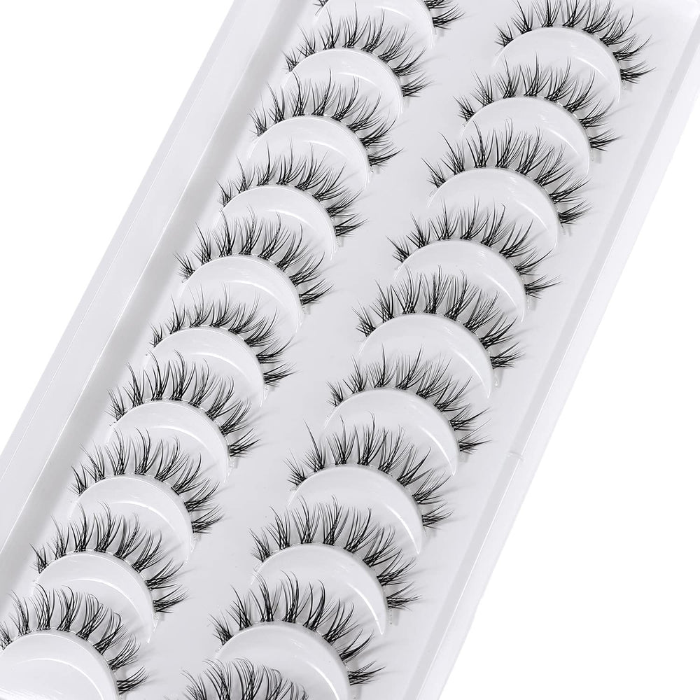 outopen anime lashes with invisible clear band blend seamlessly for vivid eyes.