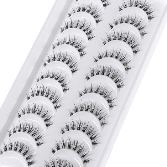 outopen anime lashes with invisible clear band blend seamlessly for vivid eyes.