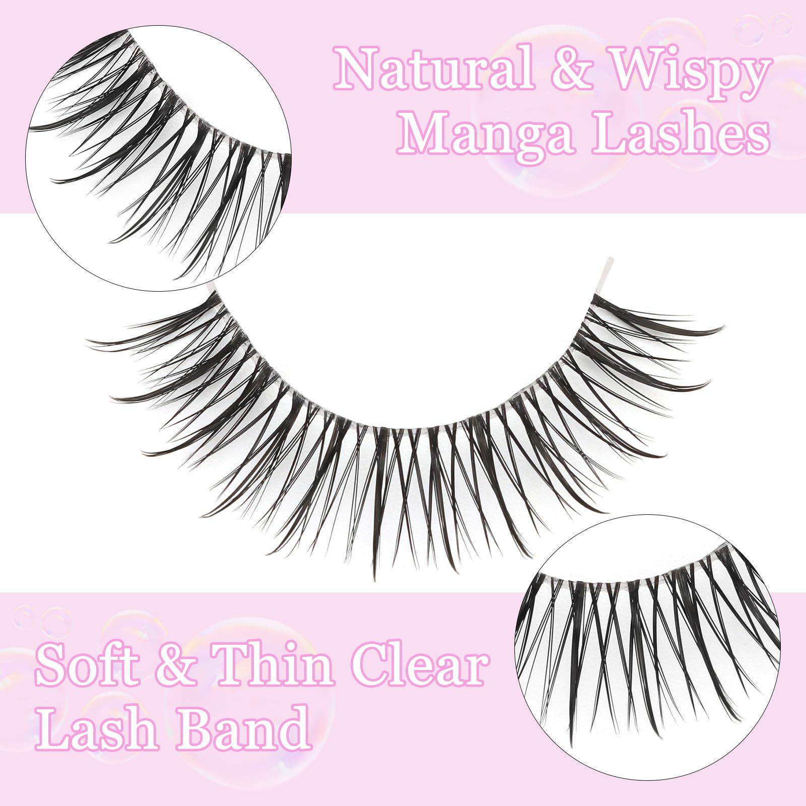 outopen Manga Lashes 10-pairs-unboxing highlights premium vegan fibers and easy application