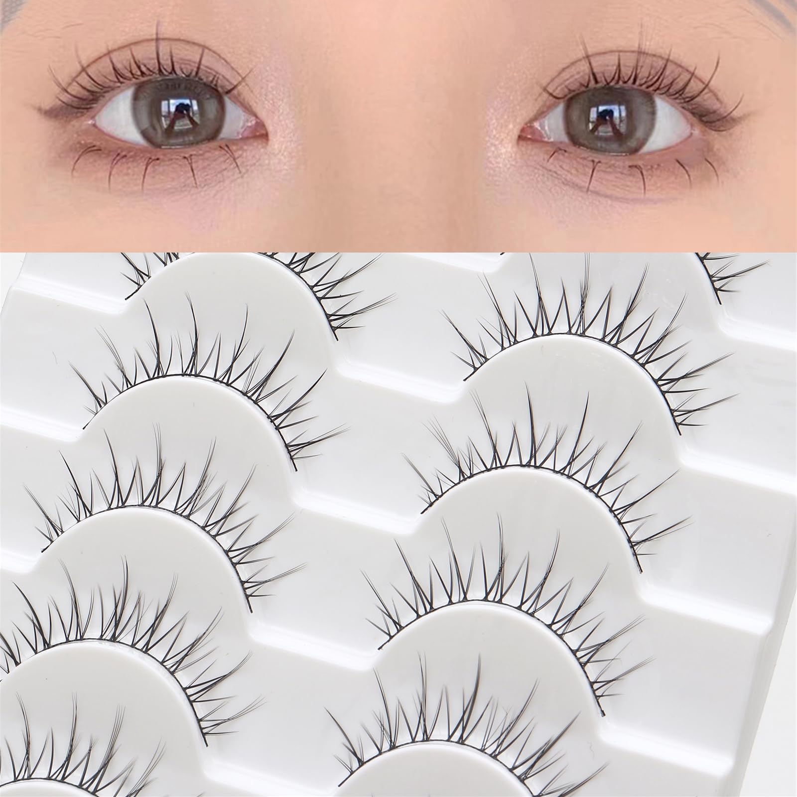outopen Manga Lashes faux mink material delivers soft, comfortable wear
