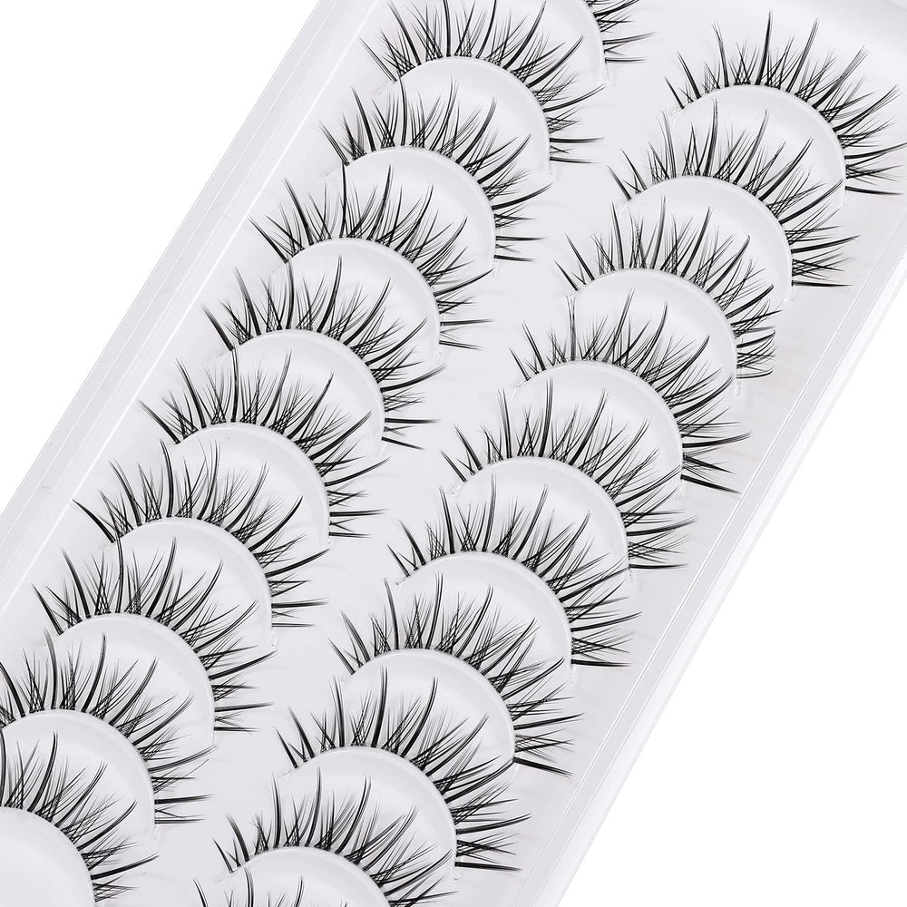 outopen manga lashes invisible clear band blends with natural lashes for seamless finish