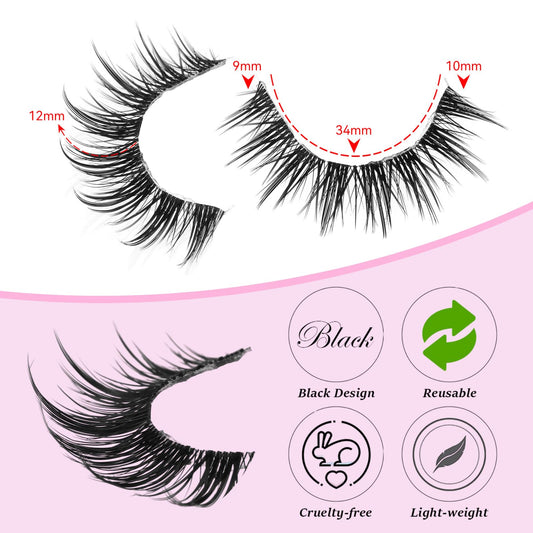 outopen manga lashes natural look for cosplay, adding anime-inspired drama to eyes.