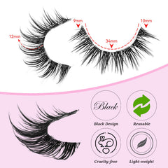 outopen manga lashes natural look for cosplay, adding anime-inspired drama to eyes.