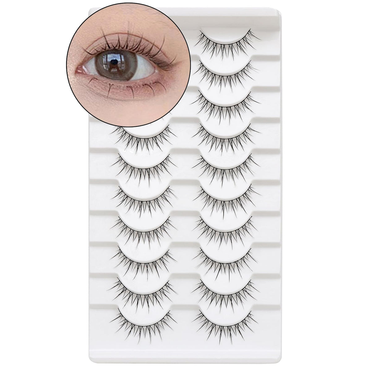 outopen Manga Lashes natural look wispy 6-16mm for everyday charm