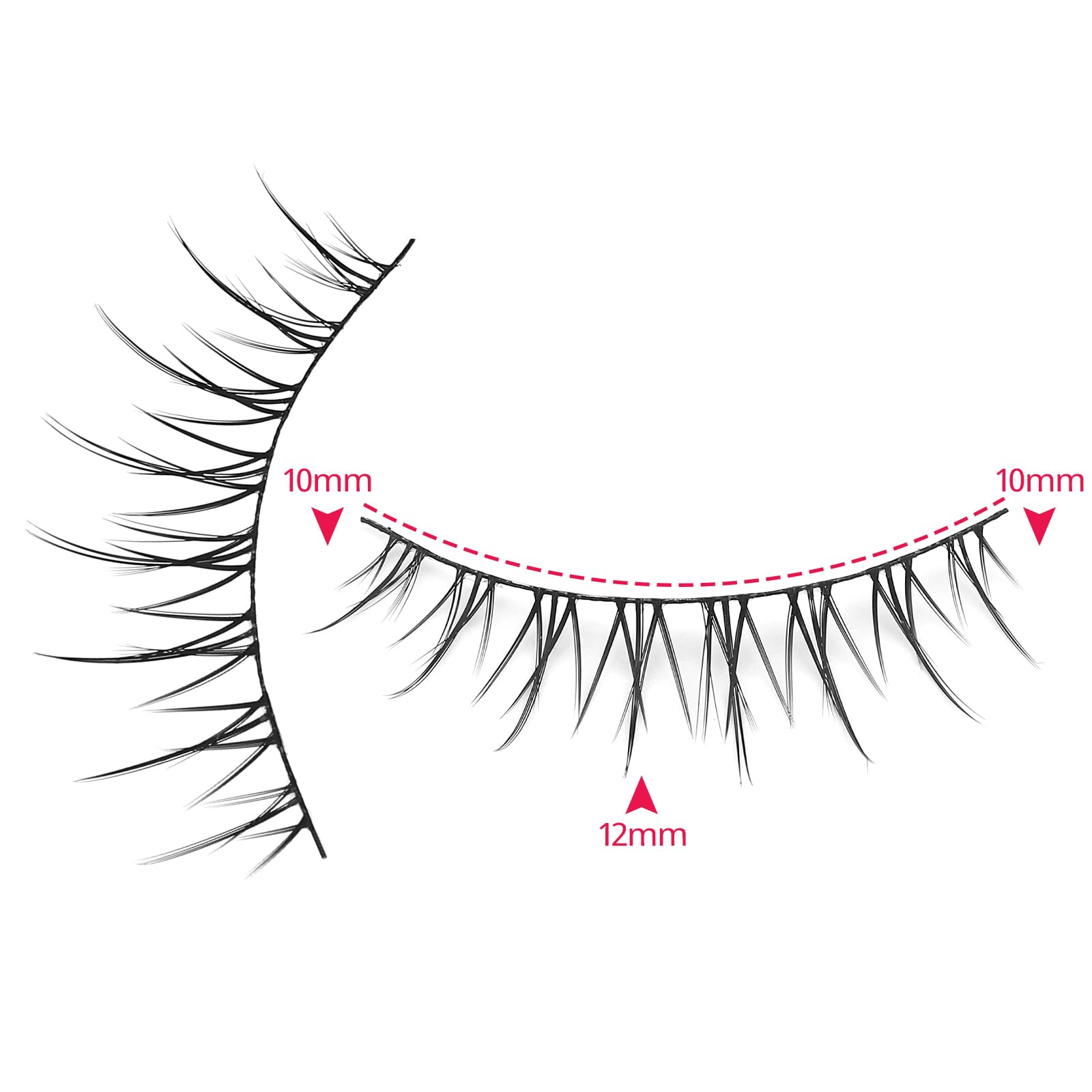 outopen Manga Lashes easy application with tweezers and glue