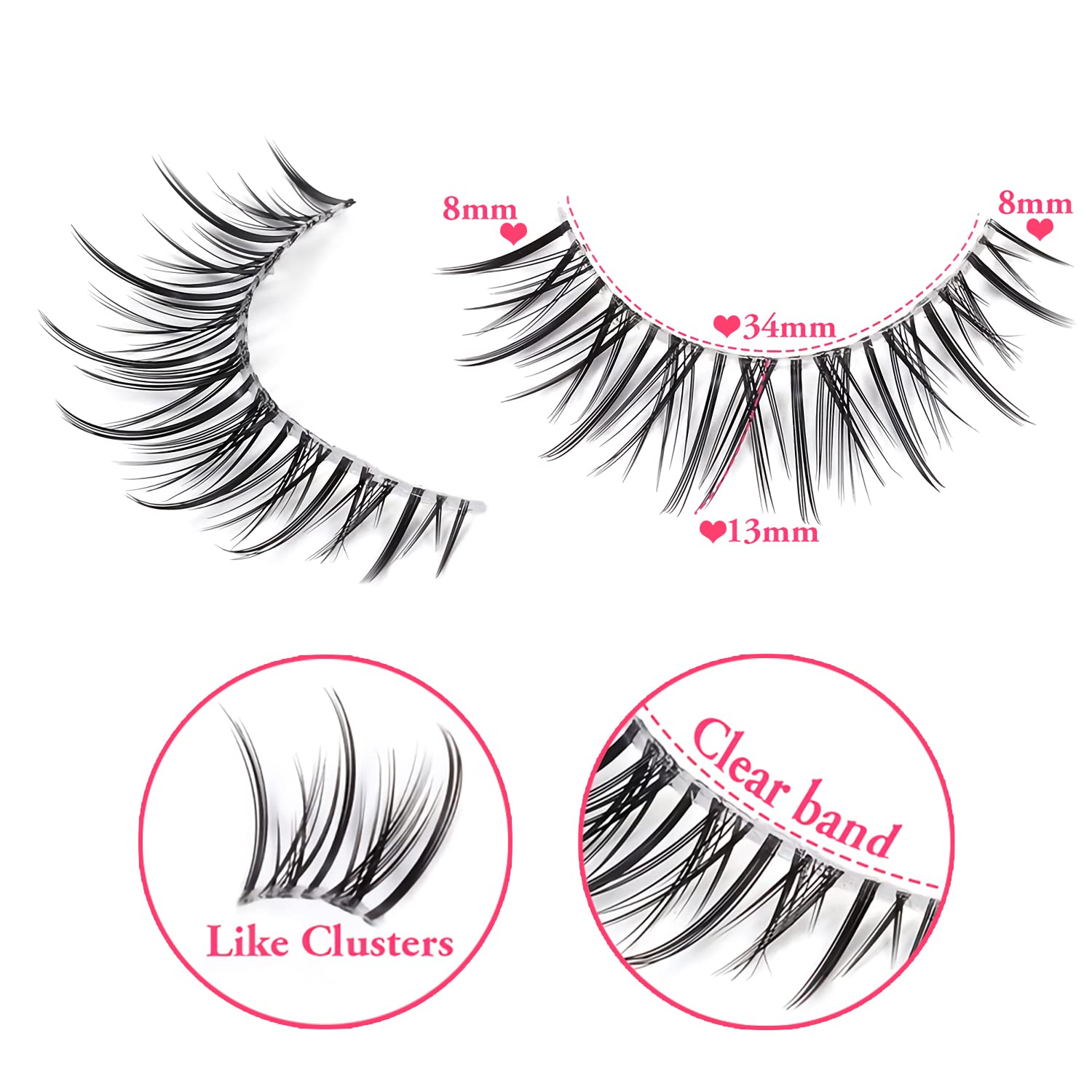 outopen natural wispy 12-14mm lashes offer lightweight daily enhancement