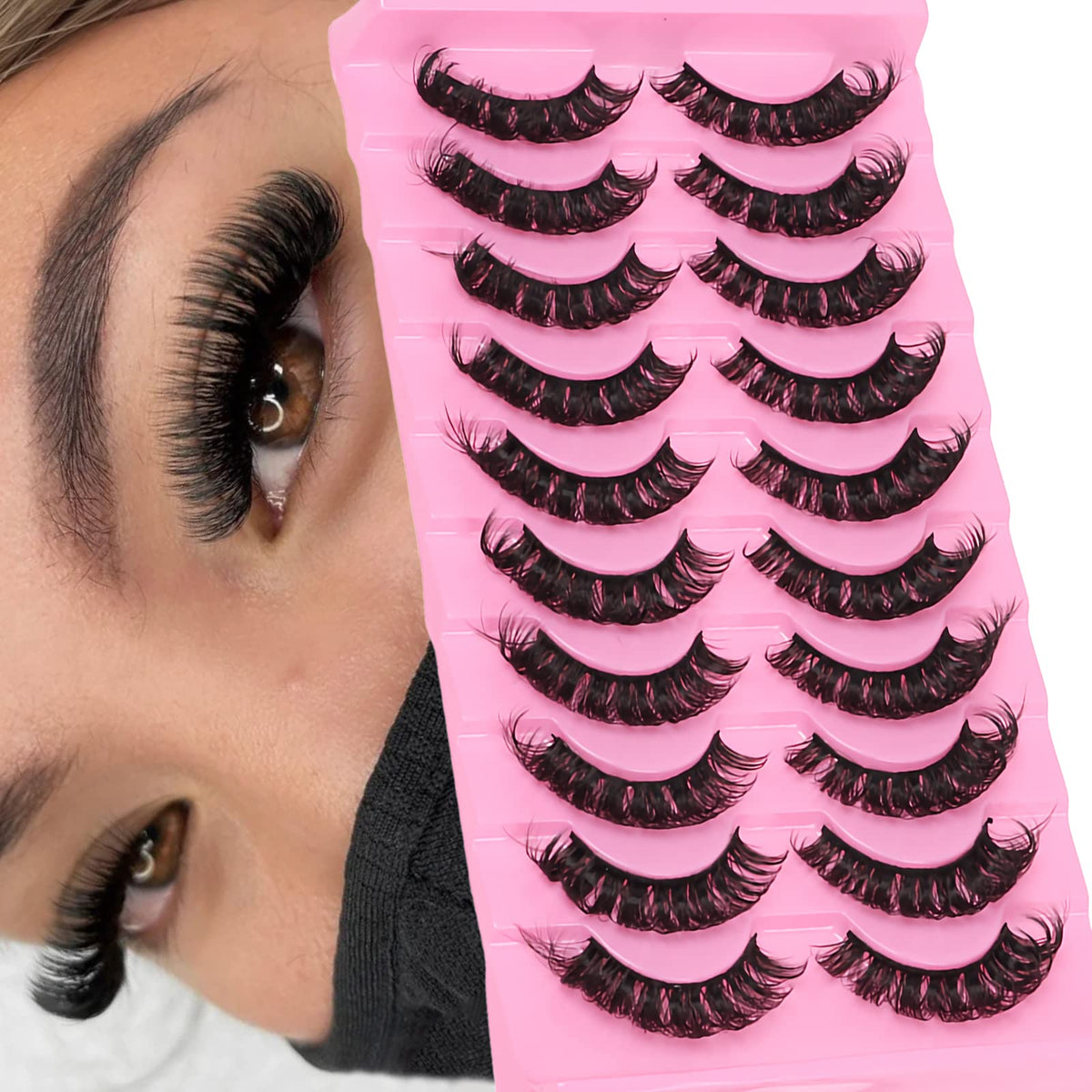 Outopen Russian D Curl lashes pack for daily glam.