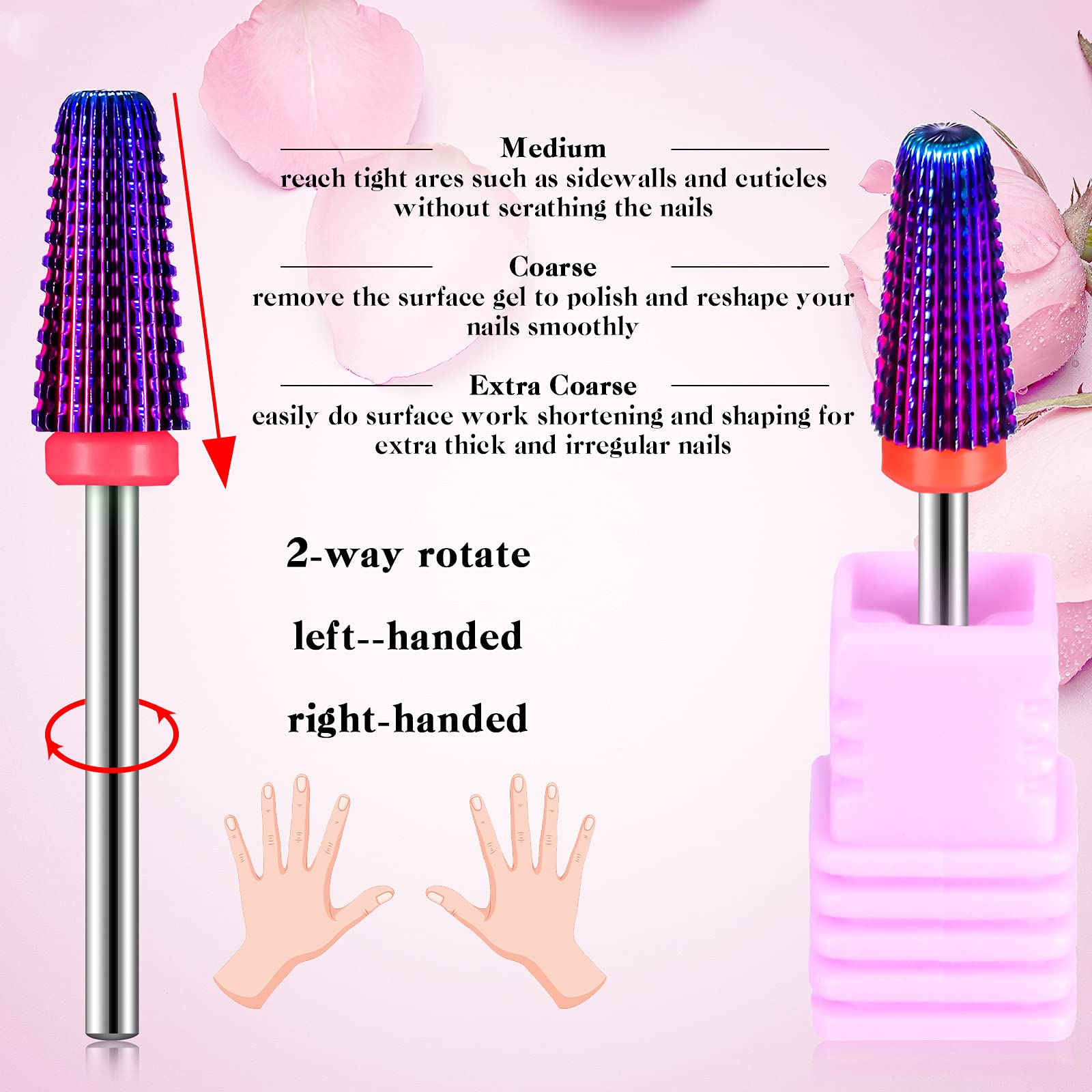 Outus 3-32-inch shank carbide bit fits most drills for versatile gel and acrylic work