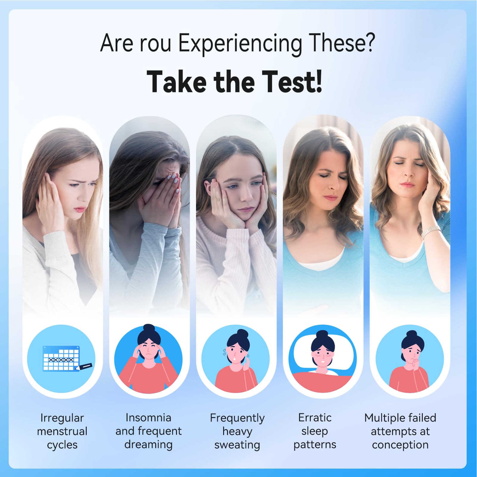 FSH test strips pack of 10 for at-home testing
