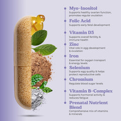 Ovalife prenatal vitamins with folic acid and B-complex