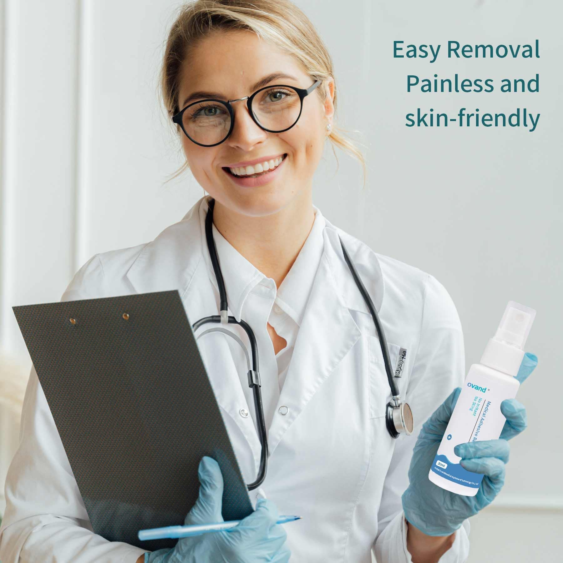 ovand adhesive-residue-softening-spray demonstrates residue loosening for clean tapes.