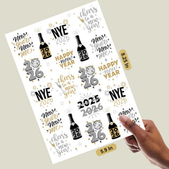 Ovasorve black white gold silver tattoos for NYE looks
