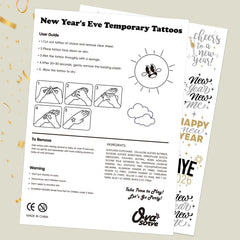 Ovasorve party decor tattoos double sheets as easy favors