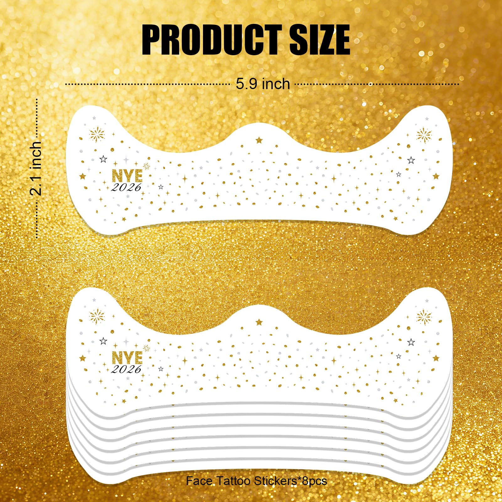 Ovasorve NYE celebration look with durable metallic shine through midnight.
