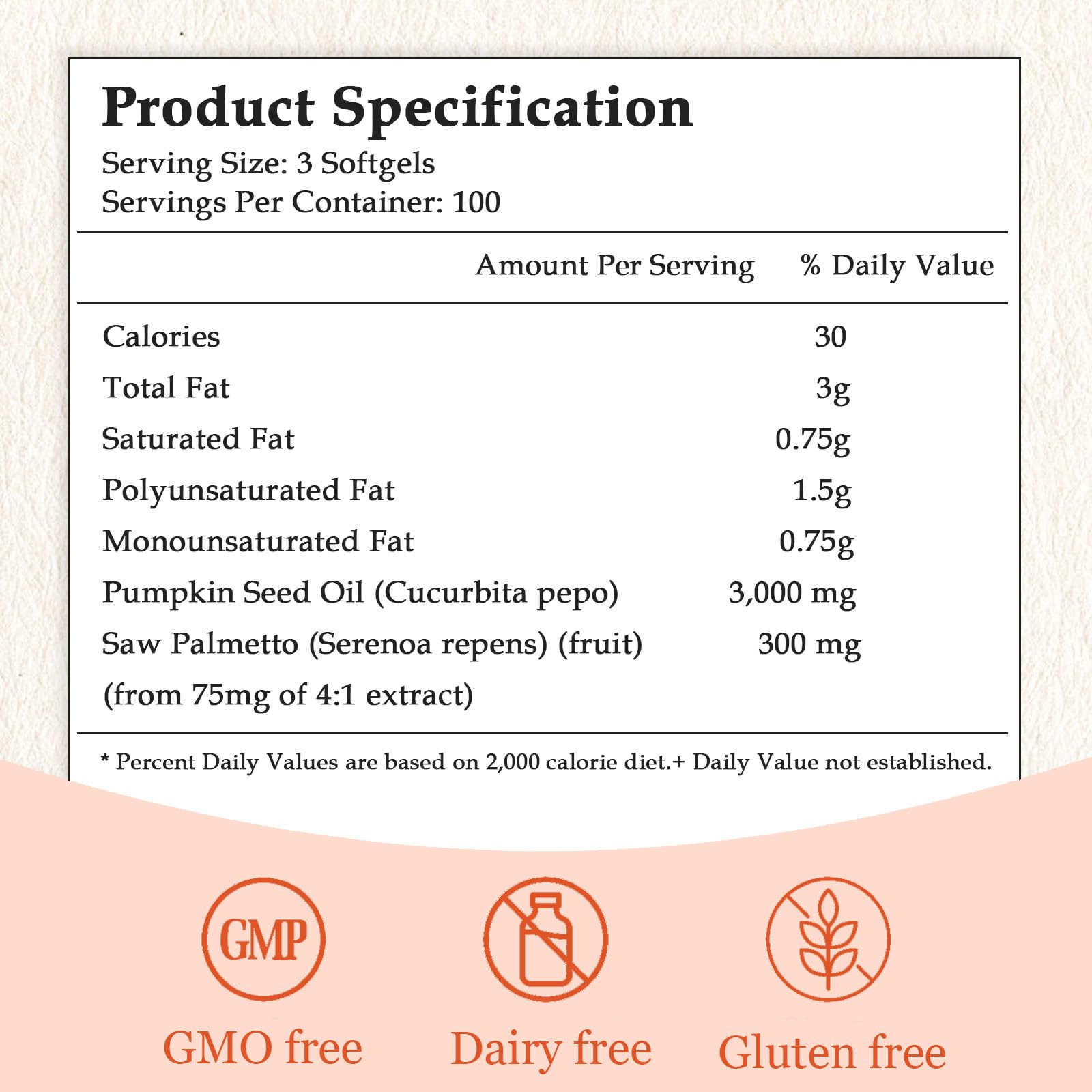 Close-up of gold softgel capsules for Ovela Pumpkin Seed Oil