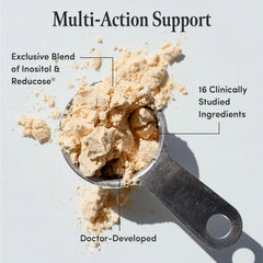 Label highlighting 16 clinically studied ingredients