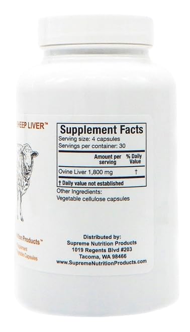 Close-up of ovine liver capsules