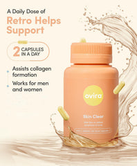Concept image of rosacea and acne relief with Ovira Skin Clear