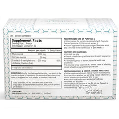 Close-up of Ovofolic sachet for morning dose