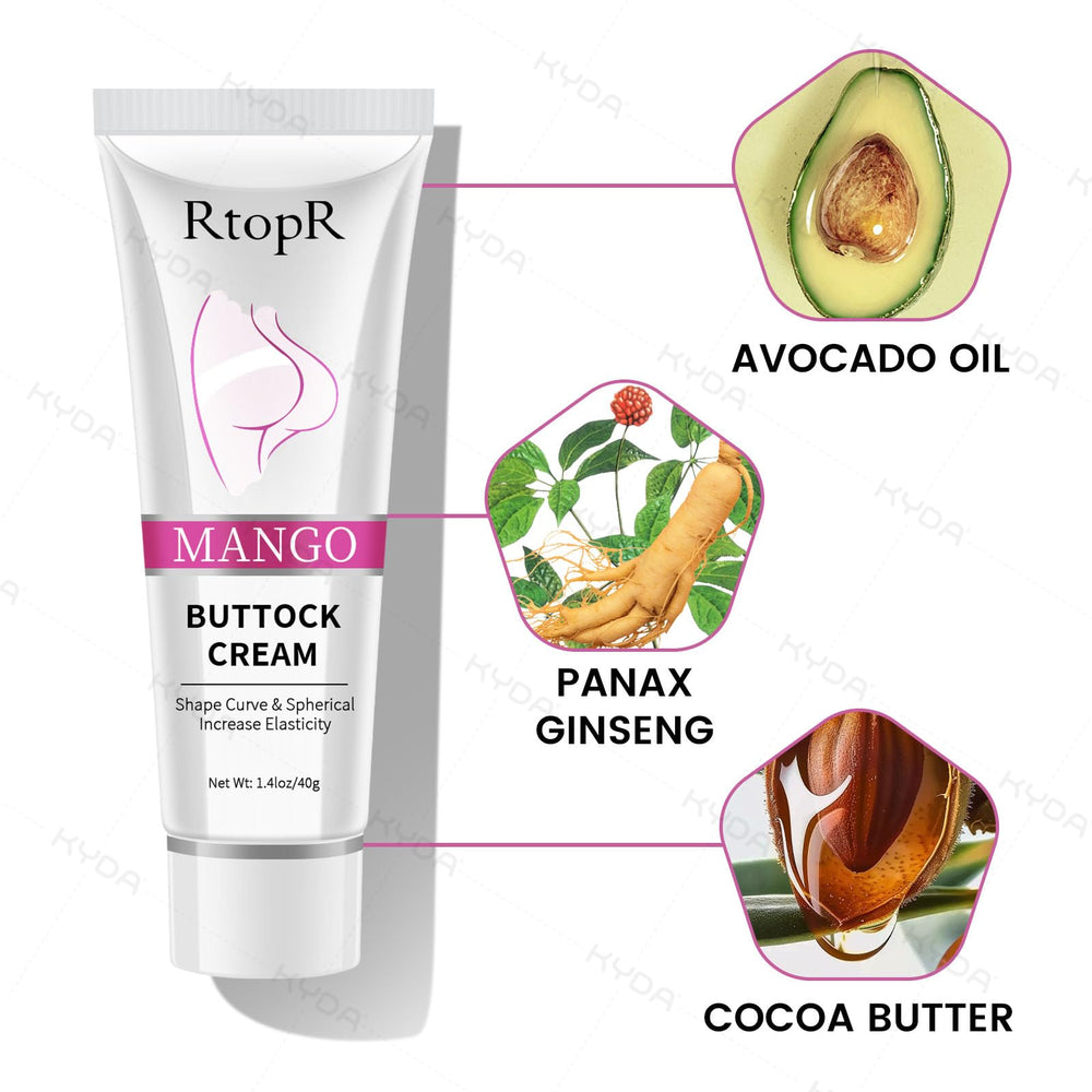 Applying Ownest buttock cream with a gentle massage supports smoothing.