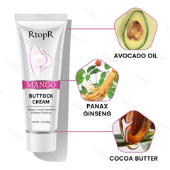 Applying Ownest buttock cream with a gentle massage supports smoothing.