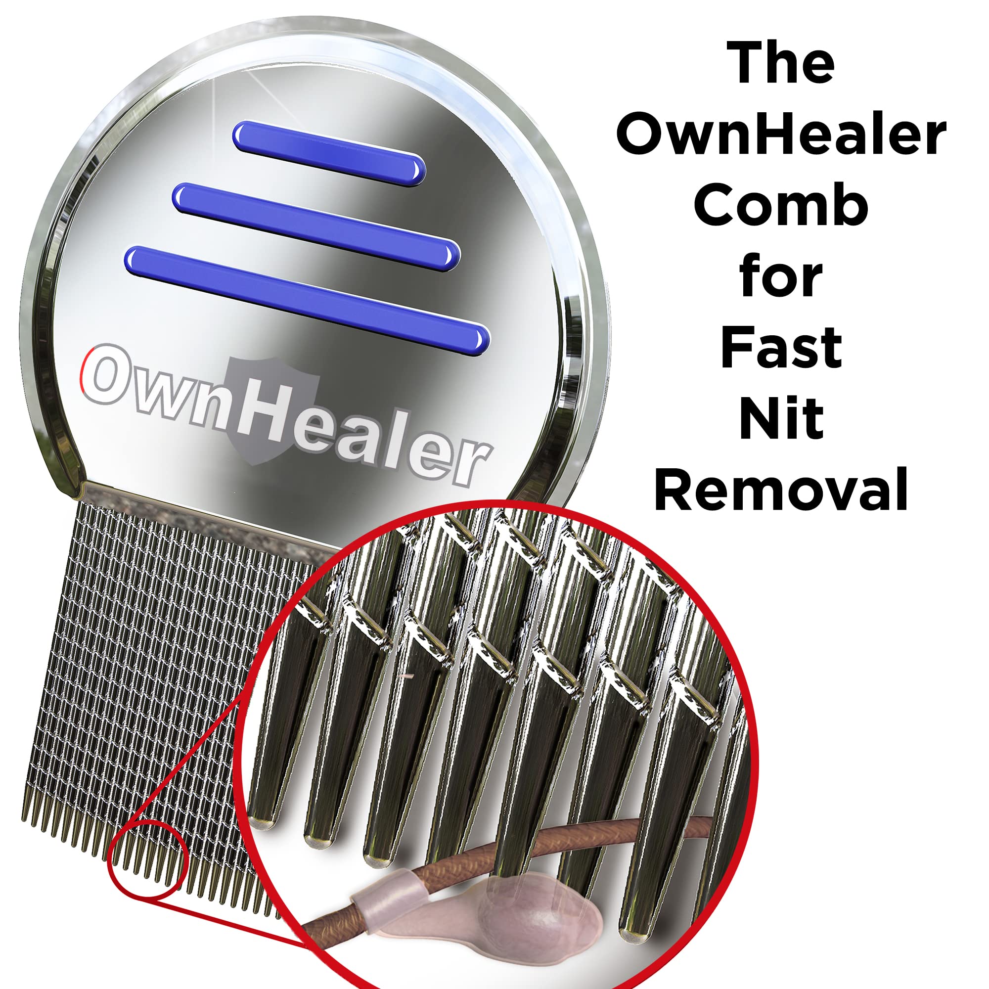OWNHEALER user manual close-up explaining simple at-home use.