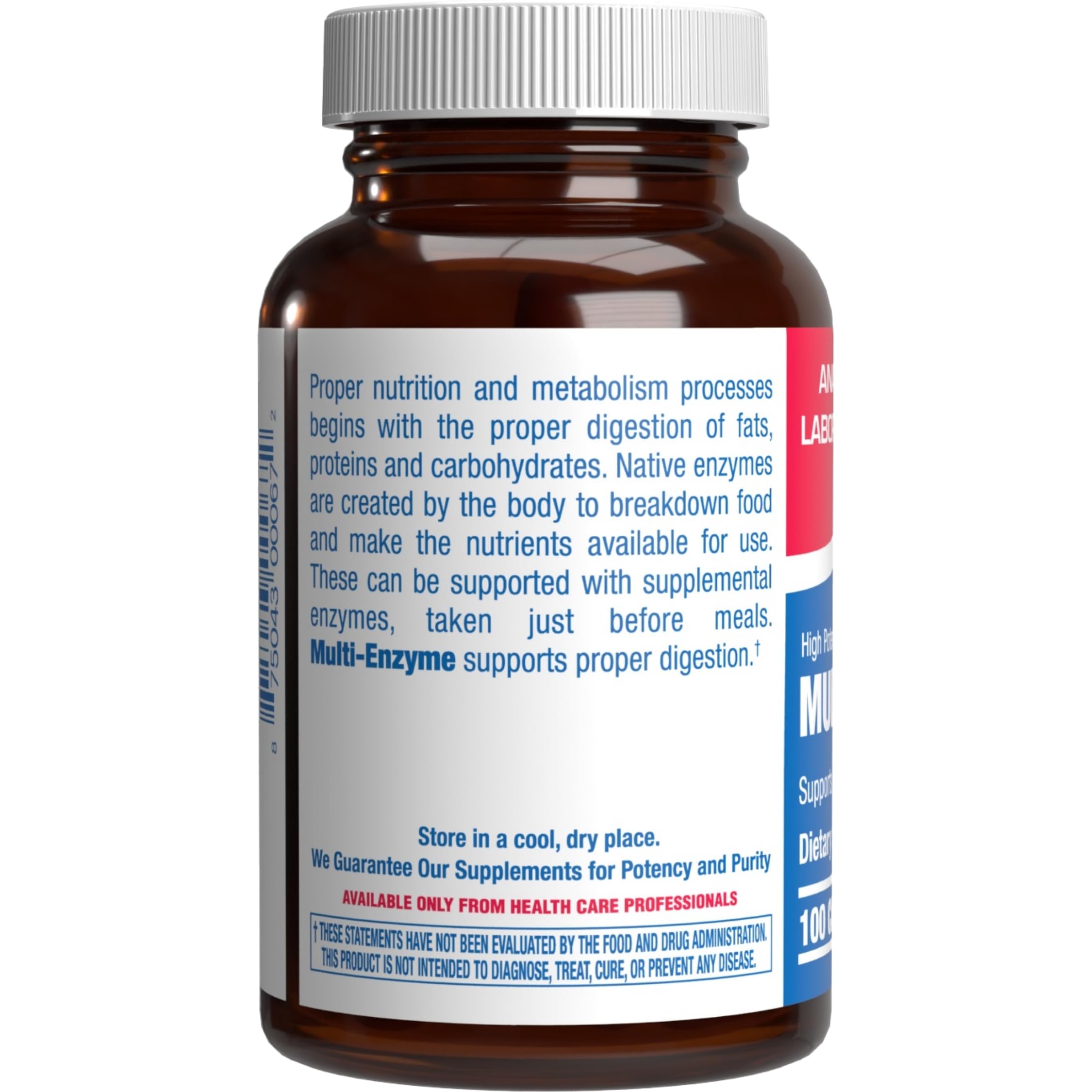 Ox bile digestive enzyme blend with pancreatin label