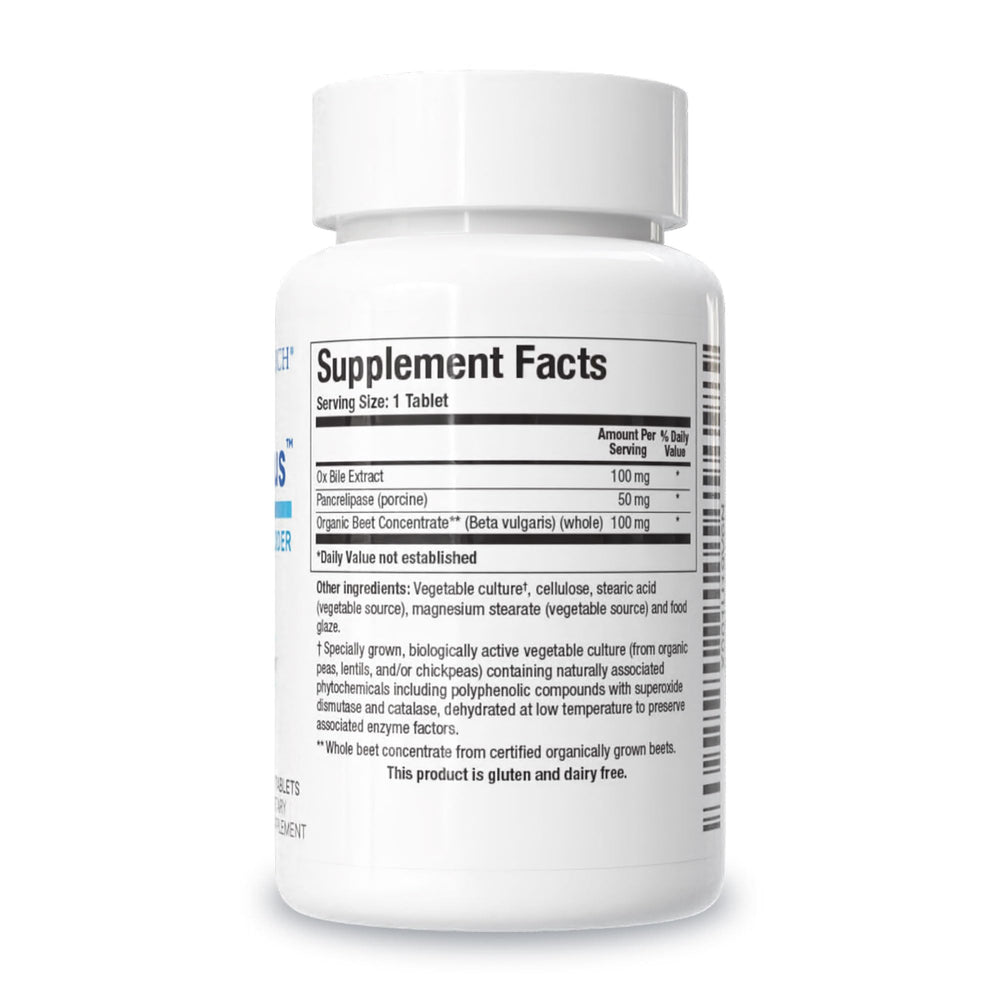 Ox bile extract 100 mg per tablet in Beta-Plus