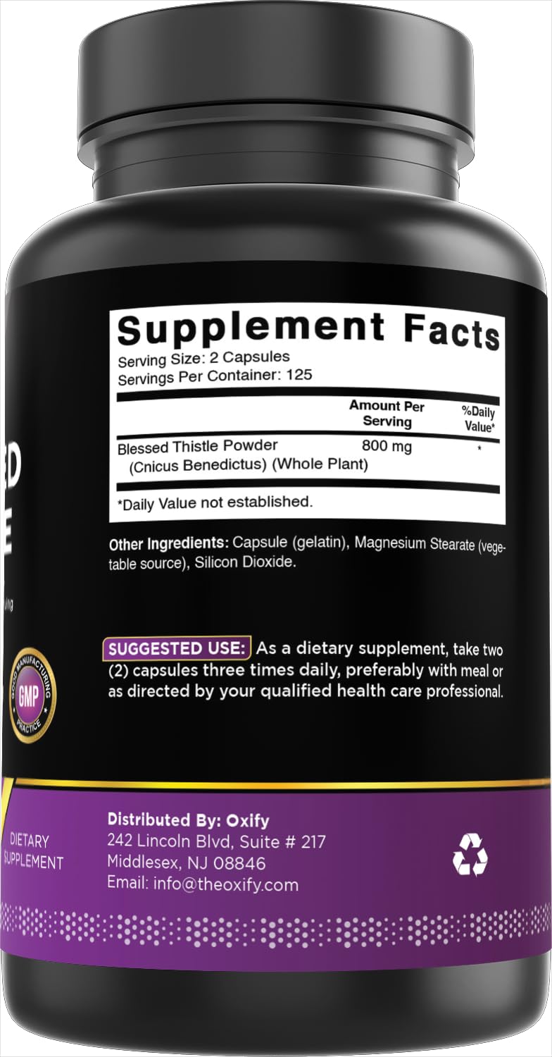 USA-made seal on Oxify Blessed Thistle packaging