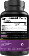 Oxify Broccoli Sprout Extract capsules and serving size