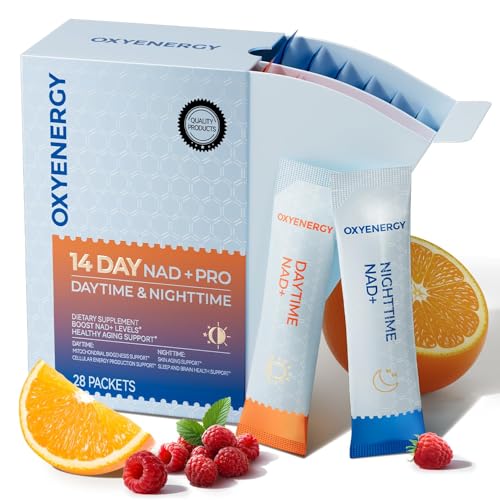 OxyEnergy NAD daytime stick packaging with NR 850 mg