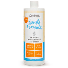 Oxyfresh Gentle Formula Unflavored Mouthwash bottle 16 oz