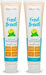 Oxyfresh Lemon Mint Fresh Breath Toothpaste - 5oz tube front view