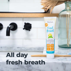 All-day fresh breath concept with lemon mint