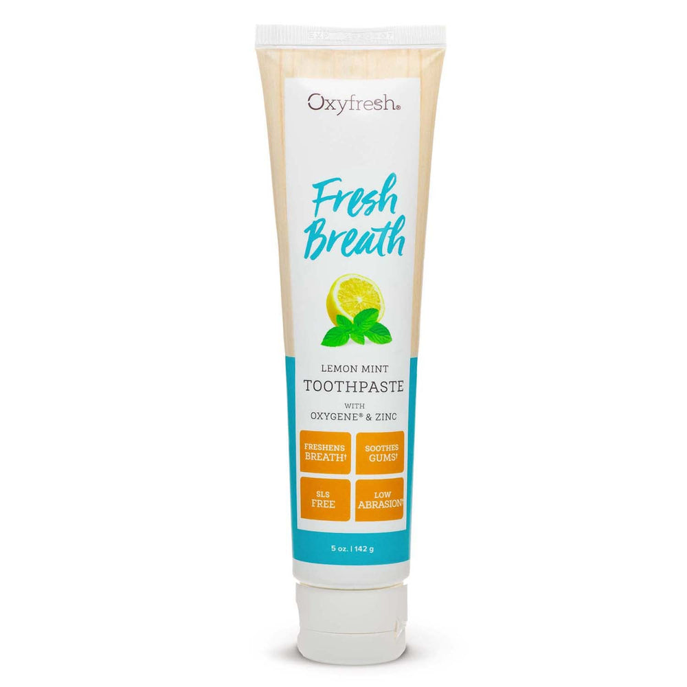 Oxyfresh Lemon Mint toothpaste tube - 5 oz