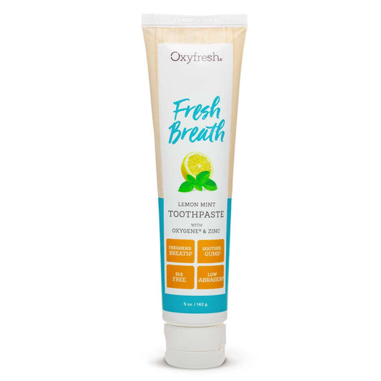 Oxyfresh Lemon Mint toothpaste tube - 5 oz