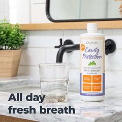Oxyfresh mouthwash bottle with splash image