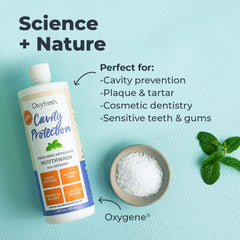 Peppermint oil and xylitol ingredients displayed on label