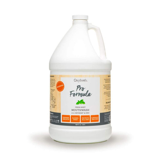 Oxyfresh Pro Formula Fresh Mint Mouthwash bottle and label