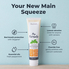 Tube of Oxyfresh Pro Formula Fresh Mint Toothpaste 5.5 oz
