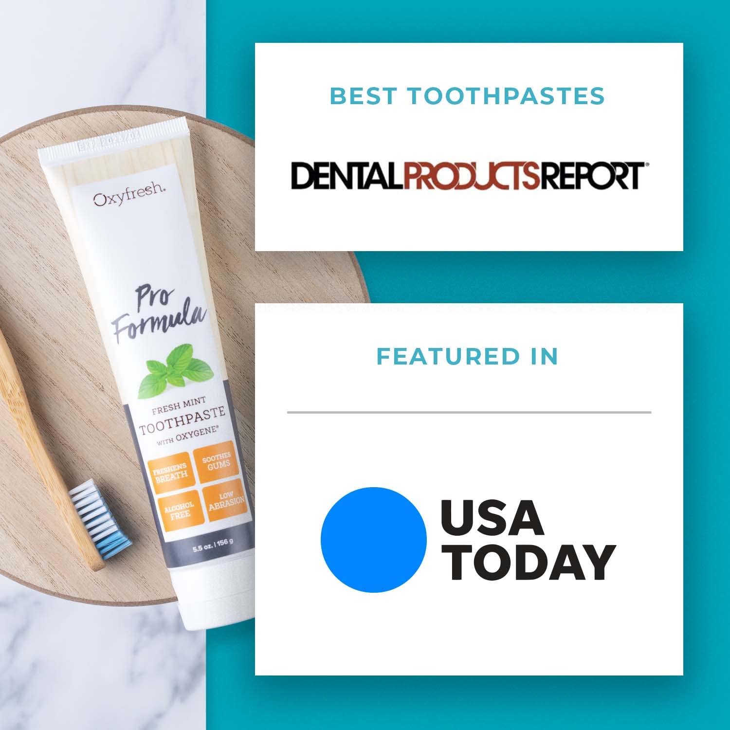 Close-up of natural essential oils used in toothpaste