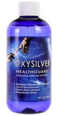 Front view of OXYSILVER bottle