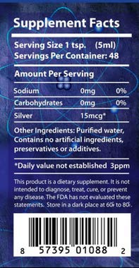 OXYSILVER packaging and label