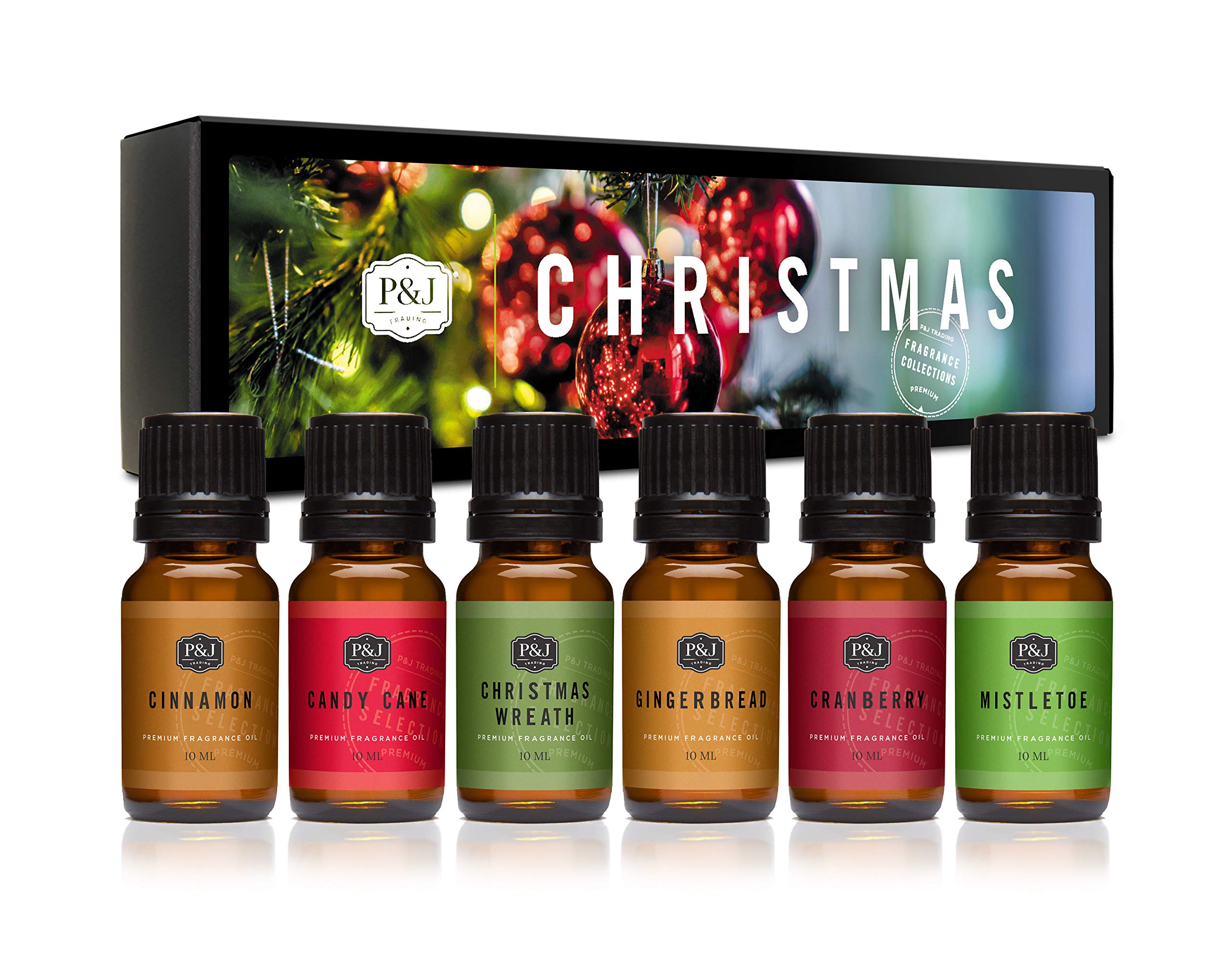 P&J Fragrance Oil Christmas Set gift box front view