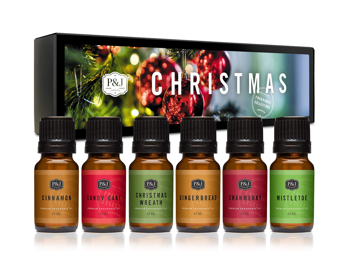 P&J Fragrance Oil Christmas Set gift box front view