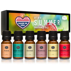 P&J Trading Summer Set gift box containing six fragrance oils